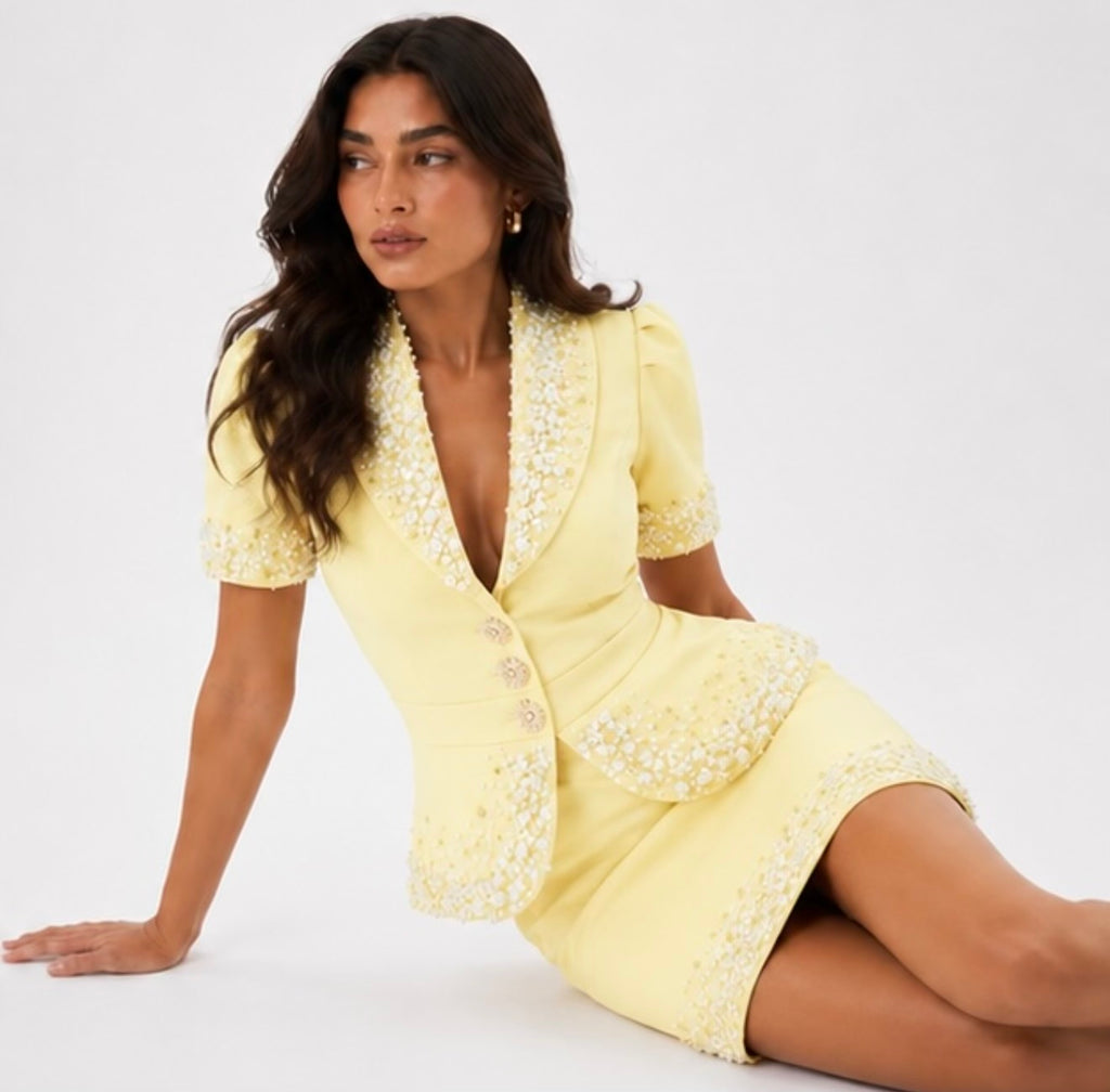 YELLOW- pink ladies set